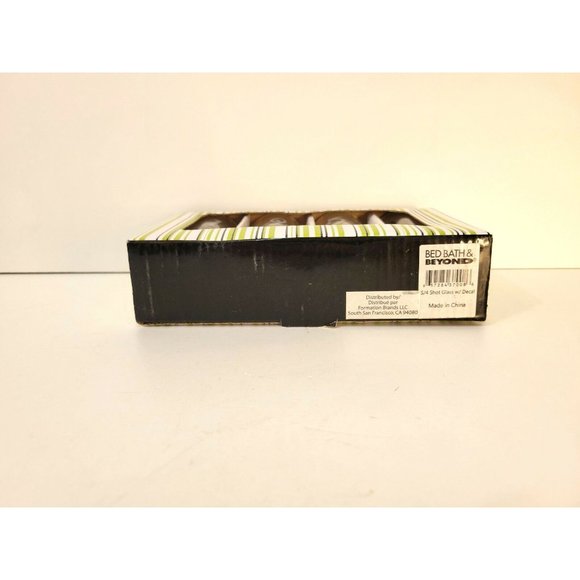 Funny Shot Glasses Set of Four, 1 Shot, 2 Shot, 3 Shot, Floor NIB - Picture 6 of 6